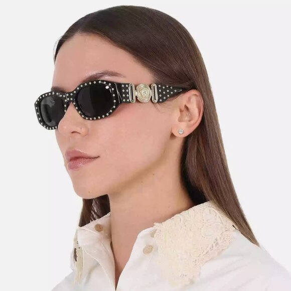 NEW Versace Dark Unisex 53mm Sunglasses